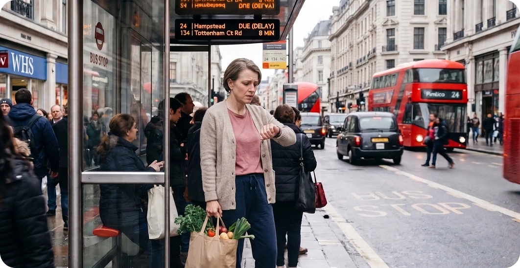 Unreliable public transport