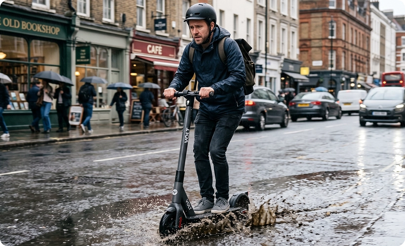 Encountering puddles