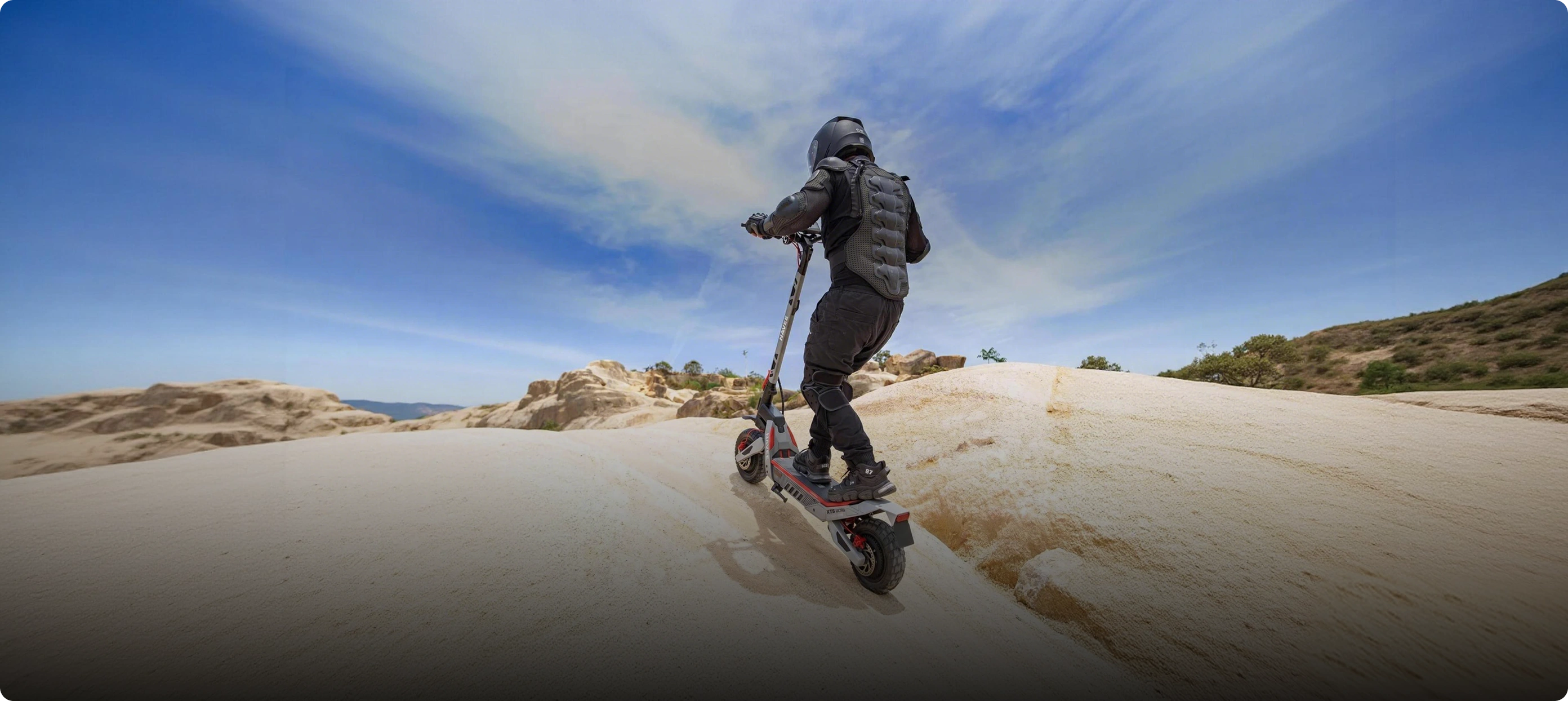 All-Terrain Tires + Four-Link Suspension