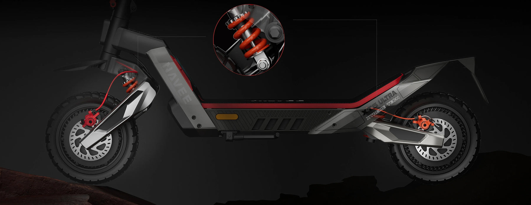 Patented Double-Damping Arm Suspension